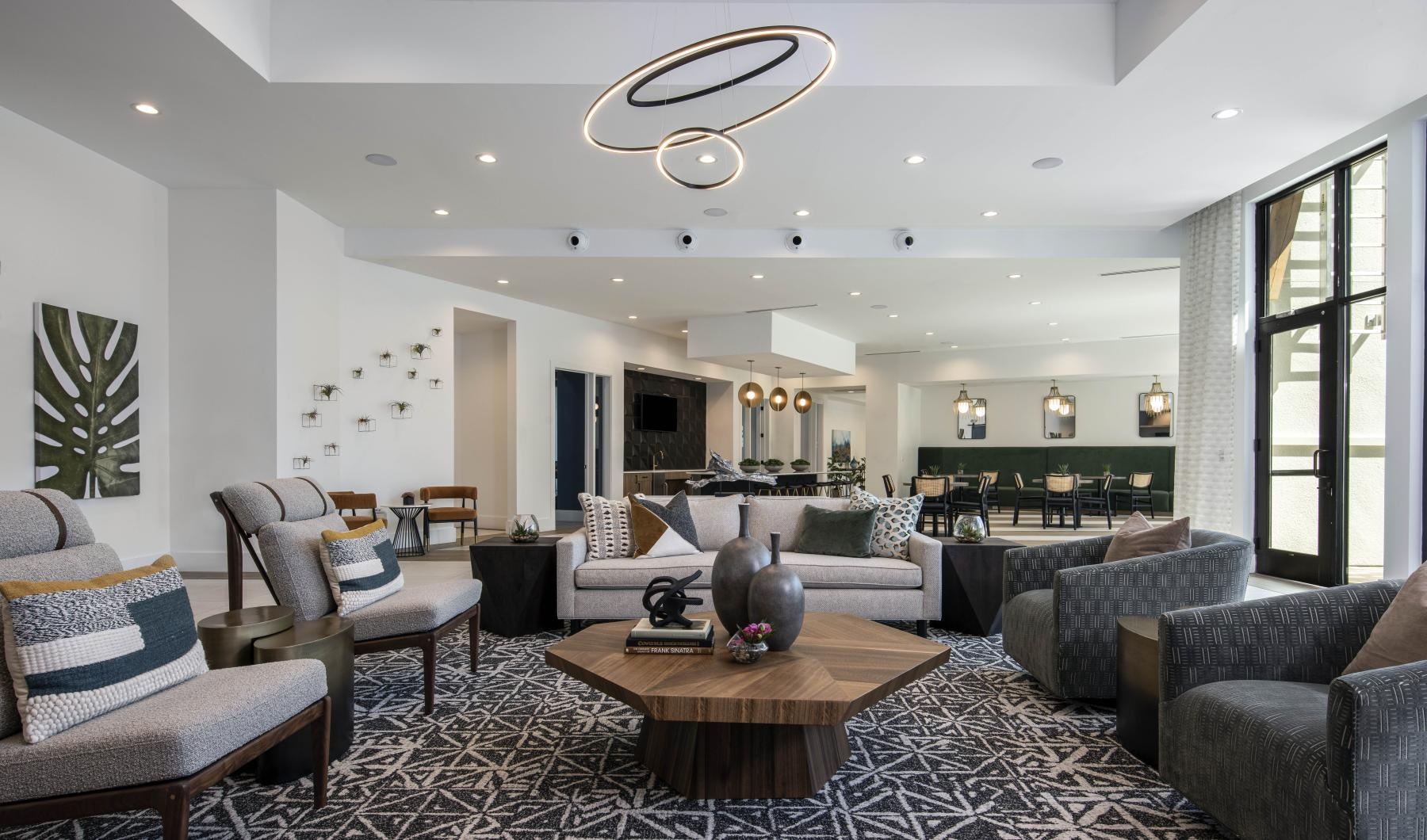 Settle into comfort at Rosalia Winter Park couches and chairs in stylish clubhouse